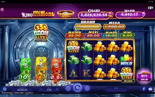 333 Boom Banks POWER COMBO King Millions – Feature in play
