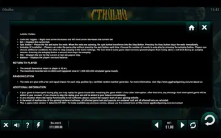 Cthulhu – Game rules
