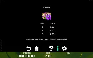 Magnificent Power Leprechaun – Paytable