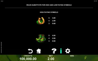 Magnificent Power Leprechaun – Paytable