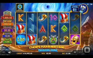 Thor’s Hammer Time Thunder Zone – Feature in play