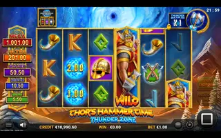 Thor’s Hammer Time Thunder Zone – Feature in play
