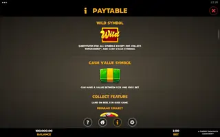 4 Cherry Bonanza LOCKNWIN – Paytable