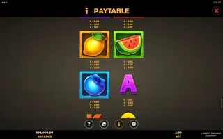 4 Cherry Bonanza LOCKNWIN – Paytable