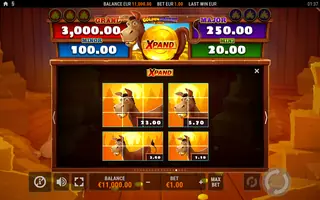 Golden Donkey Xpand – Paytable
