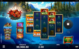 Cash Spree Fishin’ – Feature in play