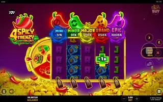 4 Spicy Frenzy Loot Collect – Feature in play