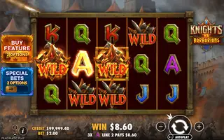 Knights vs Barbarians – Winning spin