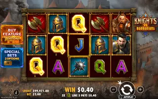 Knights vs Barbarians – Winning spin