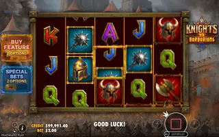 Knights vs Barbarians – Feature in play