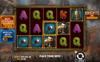 Knights vs Barbarians – Feature in play