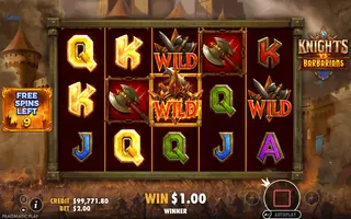 Knights vs Barbarians – Free spins