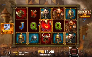 Knights vs Barbarians – Free spins