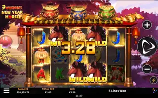 3 Wonders New Year Horse – Feature in play