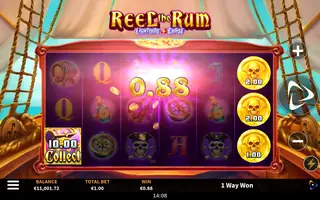 Reel the Rum – Feature in play