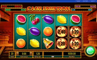 Cash Eruption – Feature in play