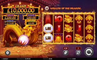 Lion Link Wealth of the Dragon – Feature in play