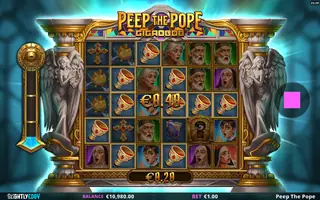 Peep the Pope GigaBlox – Winning spin