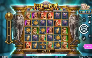 Peep the Pope GigaBlox – Winning spin