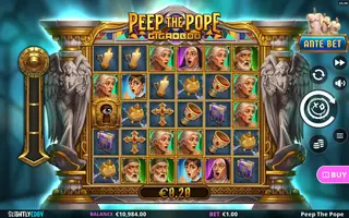 Peep the Pope GigaBlox – Winning spin