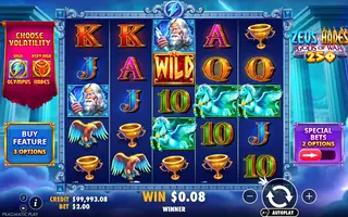 Zeus vs Hades – Gods of War 250 – Winning spin