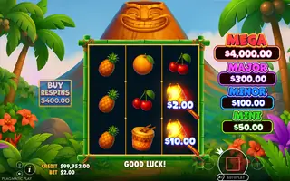 Super Tiki Strike – Feature in play