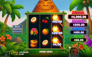 Super Tiki Strike – Feature in play