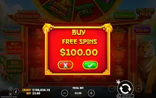 Dragon Tiger Fortunes – Bonus buy