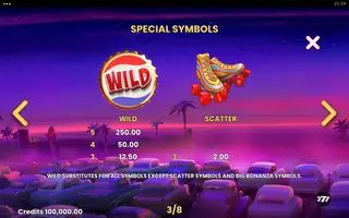 Betty’s Big Bonanza – Paytable
