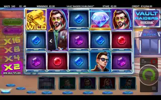 Vault Raiders DoubleMax – Feature in play