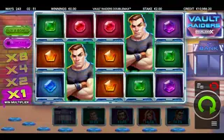 Vault Raiders DoubleMax – Feature in play
