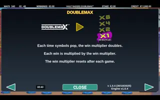 Vault Raiders DoubleMax – Game rules