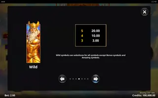 Amazing Link Odin – Paytable