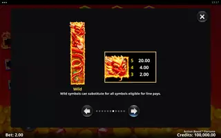 Action Boost Fortune – Paytable
