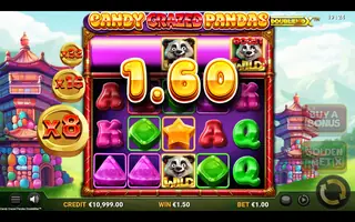 Candy Crazed Pandas DoubleMax – Winning spin