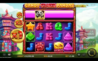 Candy Crazed Pandas DoubleMax – Winning spin