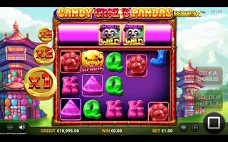 Candy Crazed Pandas DoubleMax – Feature in play