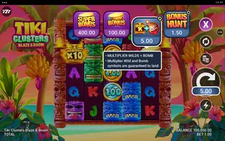 Tiki Clusters Blaze & Boom – Game rules