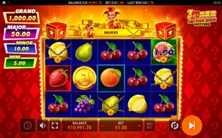 Joker in the Box Hotfire – Feature in play