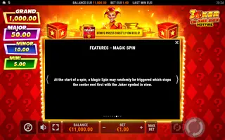 Joker in the Box Hotfire – Game rules