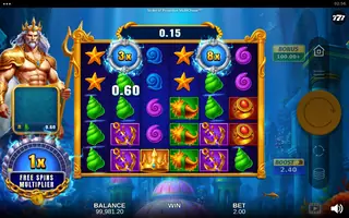 Strike of Poseidon MultiChase – Feature in play