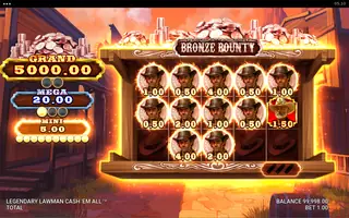 Legendary Lawman Cash ‘Em All – Feature in play