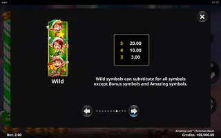 Amazing Link Christmas Boost – Paytable