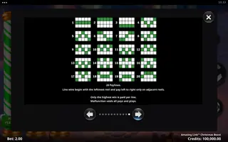 Amazing Link Christmas Boost – Paytable