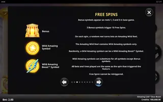 Amazing Link Zeus Boost – Game rules