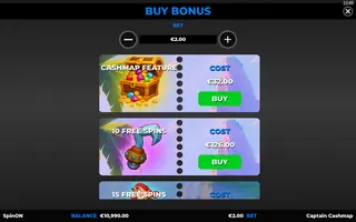 Captain Cashmap – Bonus buy