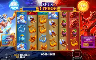 Zeus vs Typhon – Feature in play