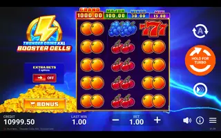 Thunder Coins XXL: Booster Cells – Winning spin