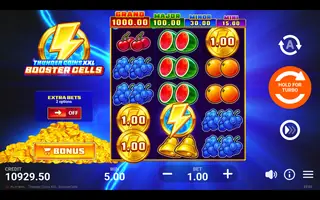 Thunder Coins XXL: Booster Cells – Winning spin