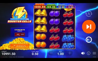 Thunder Coins XXL: Booster Cells – Winning spin